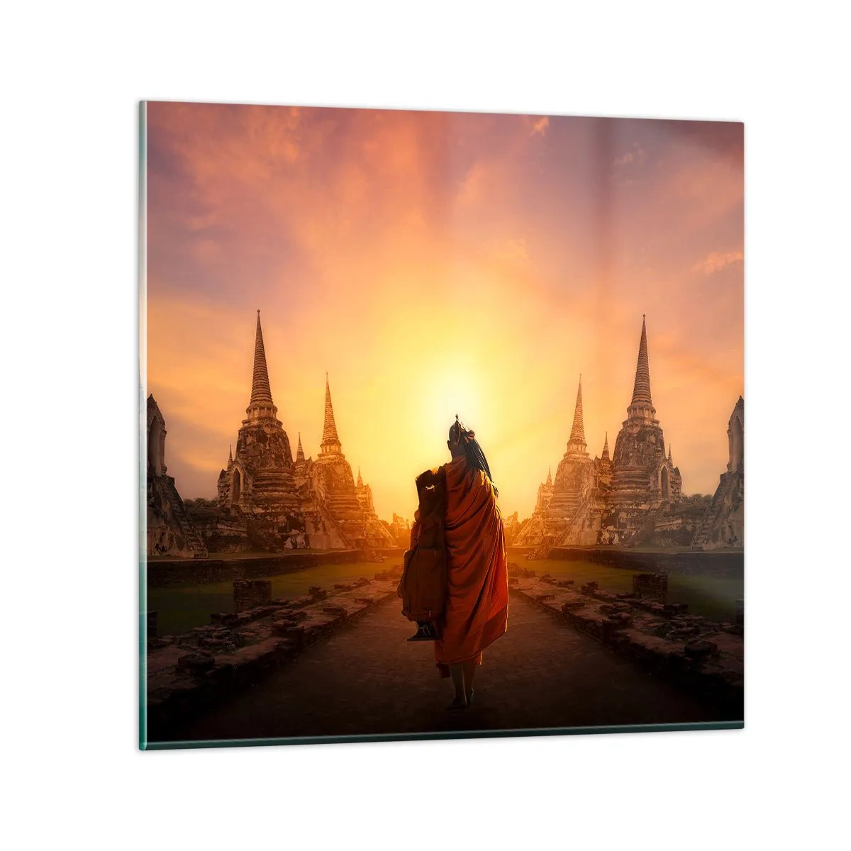 Billede på glas - I fred for evigt - 50x50 cm