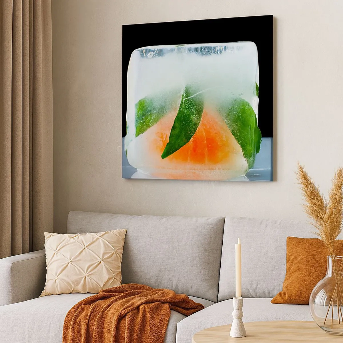 Lærredstryk - Billede på lærred - Frisk og kølig - 30x30 cm