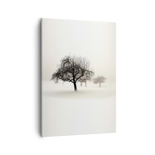 Lærredstryk - Billede på lærred - Vintersøvn - 50x70 cm