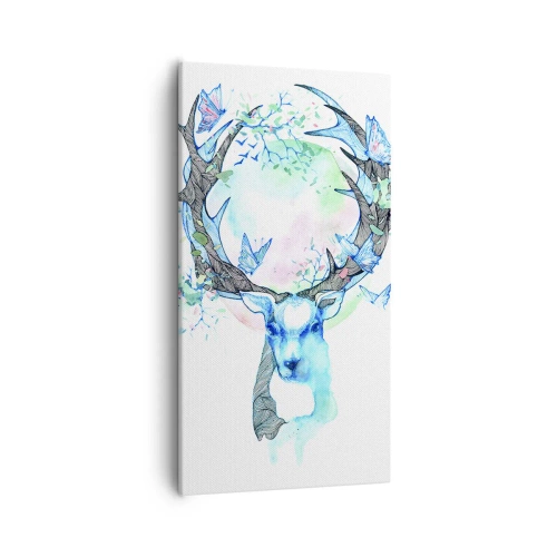 Lærredstryk - Billede på lærred - Naturens styrke og følsomhed - 55x100 cm