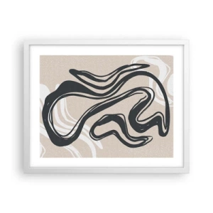 Plakat i hvid ramme - Multipliceret udtryk - 50x40 cm