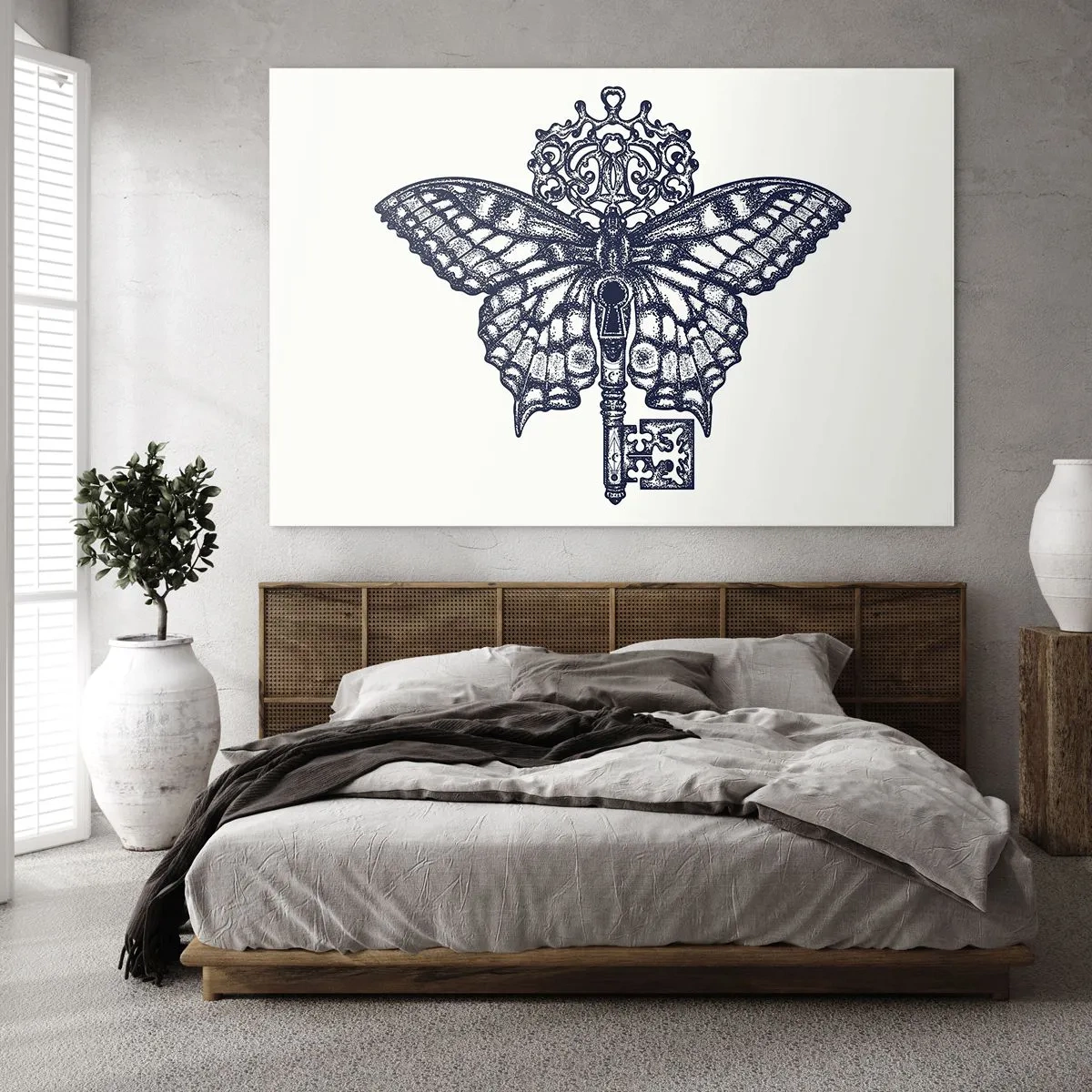 Billede på glas - Alle hjertets hemmeligheder - 120x80 cm