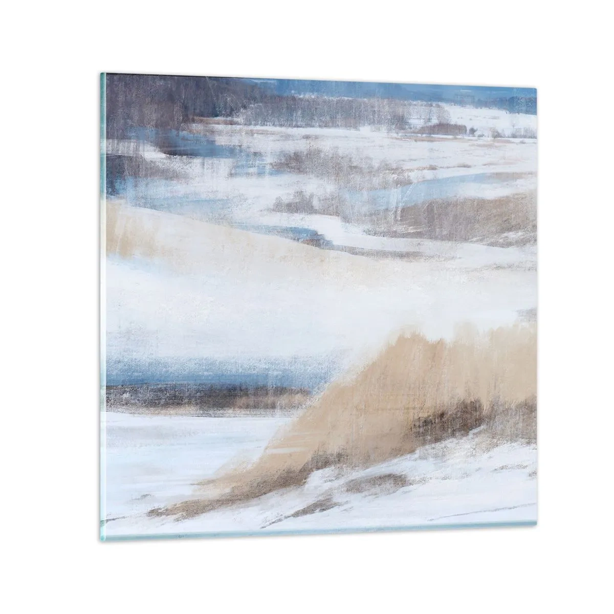 Billede på glas - Vinterkomposition - 50x50 cm