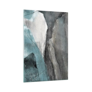 Billede på glas - Abstraktion: klipper og is - 80x120 cm