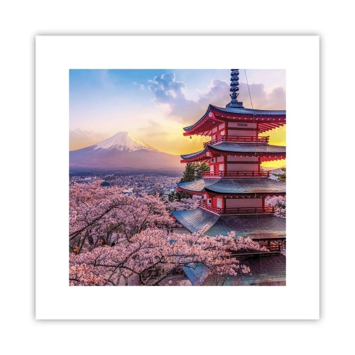 Plakat - Essensen af den japanske ånd - 30x30 cm