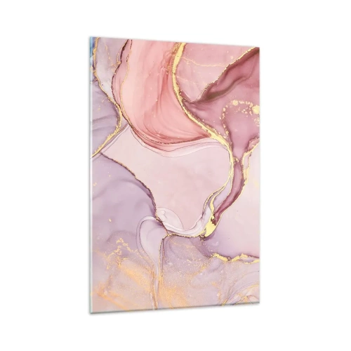 Billede på glas - Et kærtegn af farver - 80x120 cm