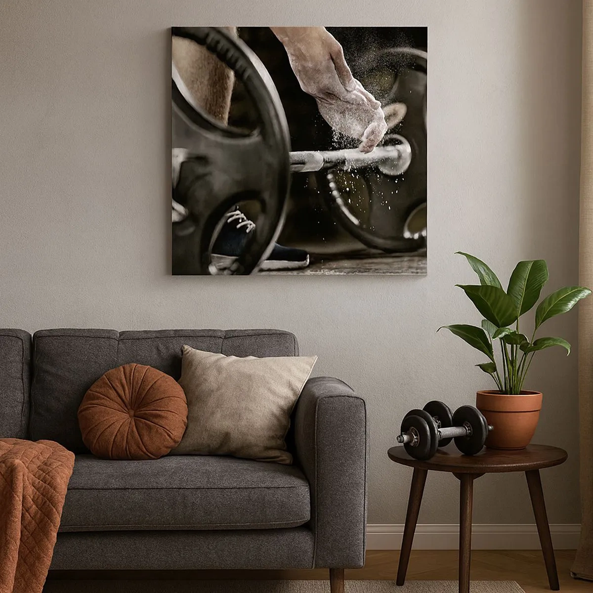 Lærredstryk - Billede på lærred - Udfordringen er taget imod! - 30x30 cm