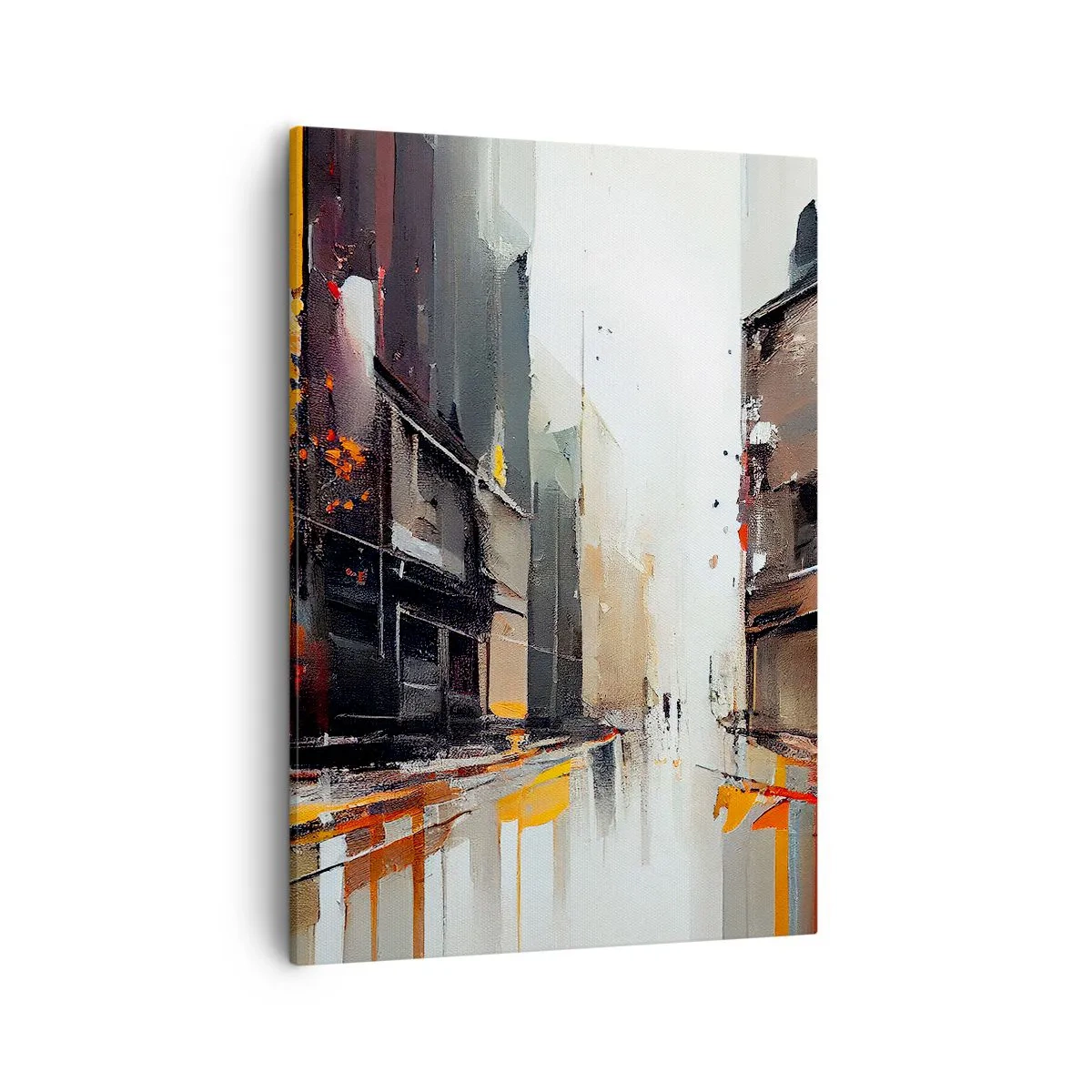 Lærredstryk - Billede på lærred - Regnfuld dag - 50x70 cm