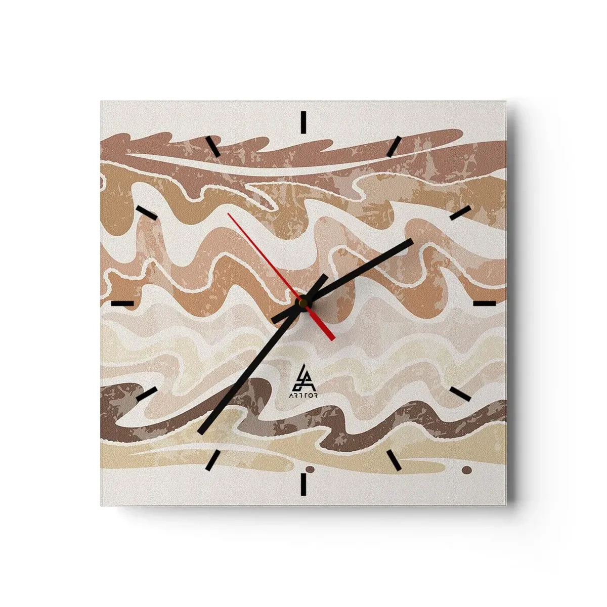 Vægur, Uret - God energi - gode følelser - 30x30 cm