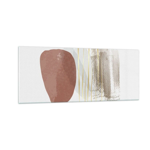 Billede på glas - Abstrakt kolonnade - 100x40 cm