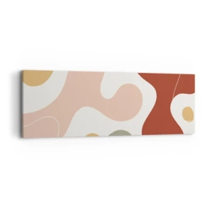 Lærredstryk - Billede på lærred - Es eller flores? - 90x30 cm