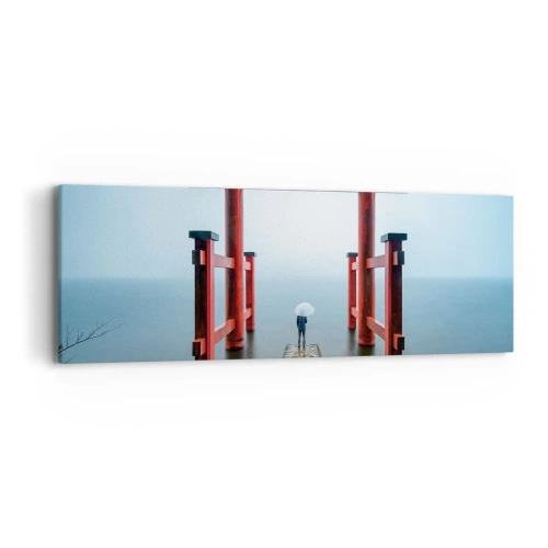 Lærredstryk - Billede på lærred - Japansk drømmeri - 90x30 cm