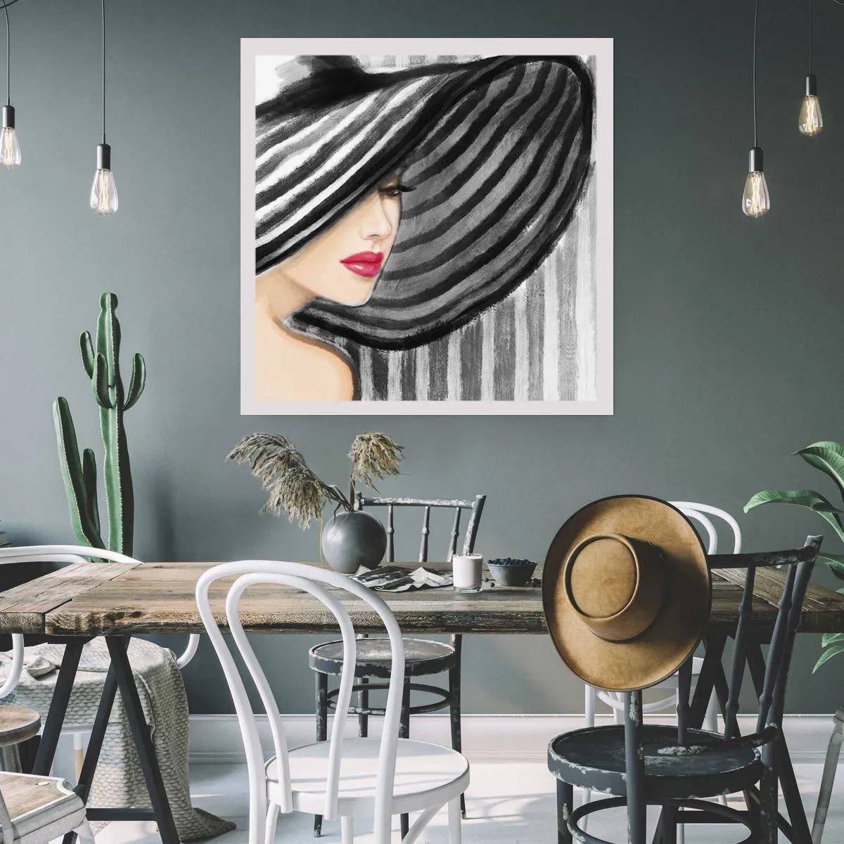 Plakat - Hvor kan jeg finde dig? - 40x40 cm