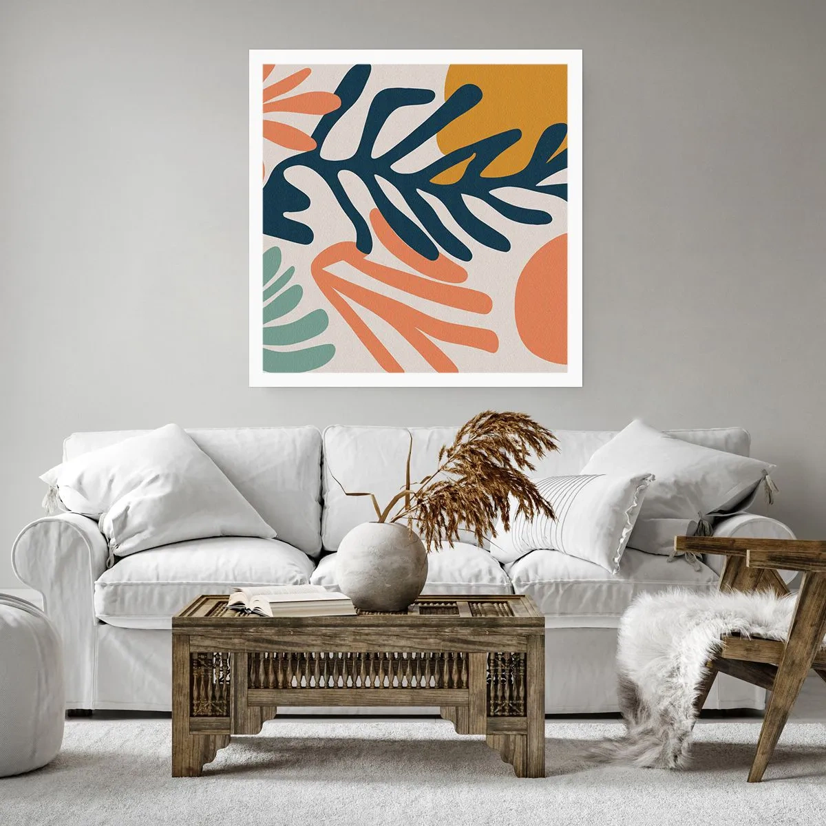 Plakat - Koralhav - 40x40 cm