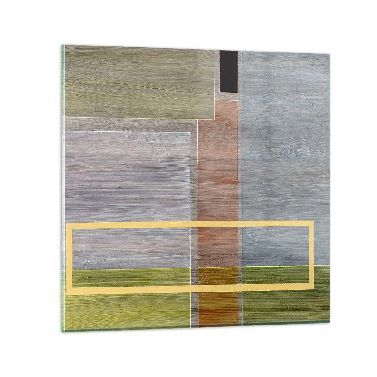 Billede på glas - Lige og rolig - 40x40 cm