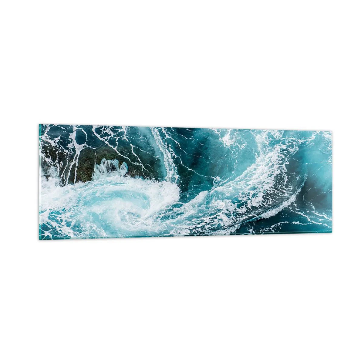 Billede på glas - Porten til jordens indre - 90x30 cm