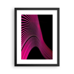 Plakat i sort ramme - En allé af lys - 30x40 cm