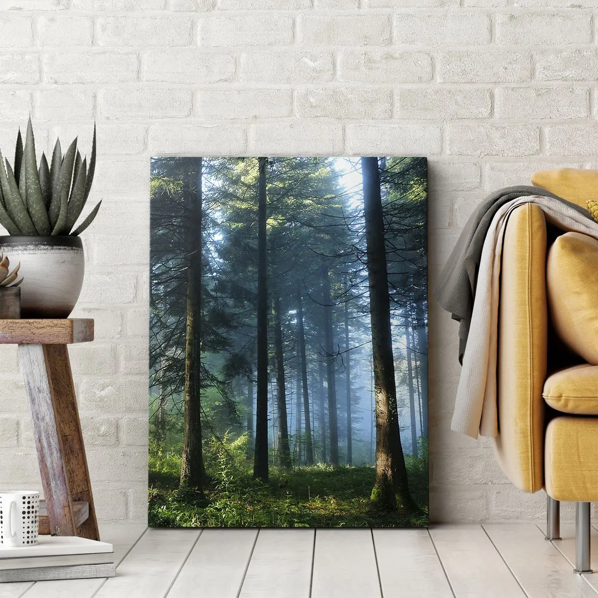 Lærredstryk - Billede på lærred - Strålende om morgenen - 50x70 cm