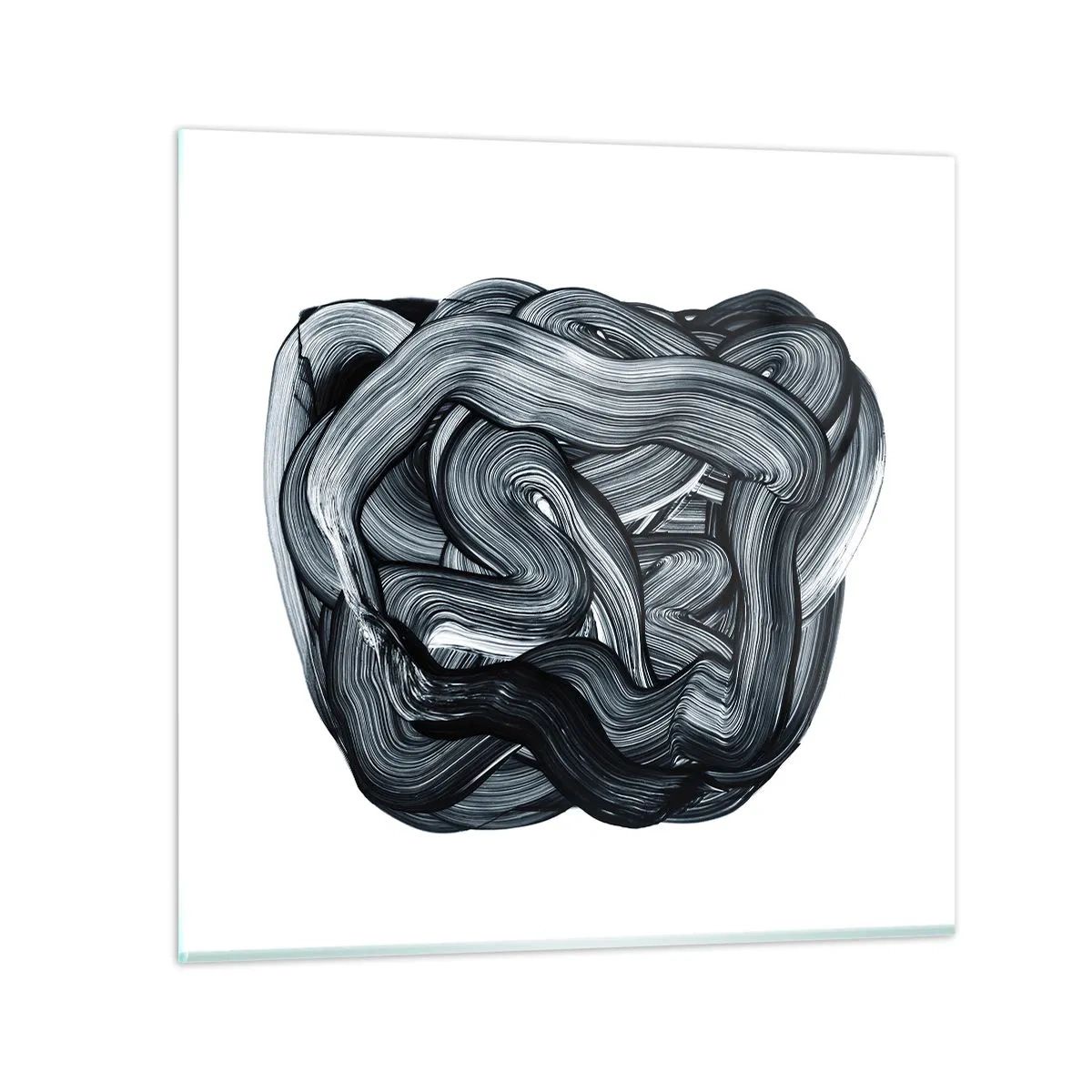 Billede på glas - Så enkelt er det ikke - 70x70 cm