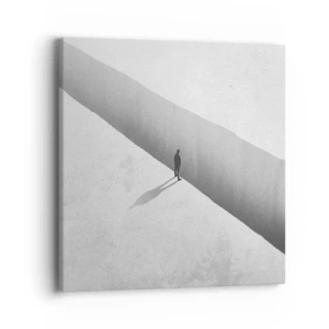 Lærredstryk - Billede på lærred - Lys destination - 40x40 cm