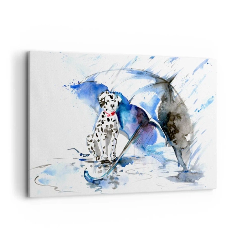 Lærredstryk - Billede på lærred - Det er det en ven er til for - 120x80 cm