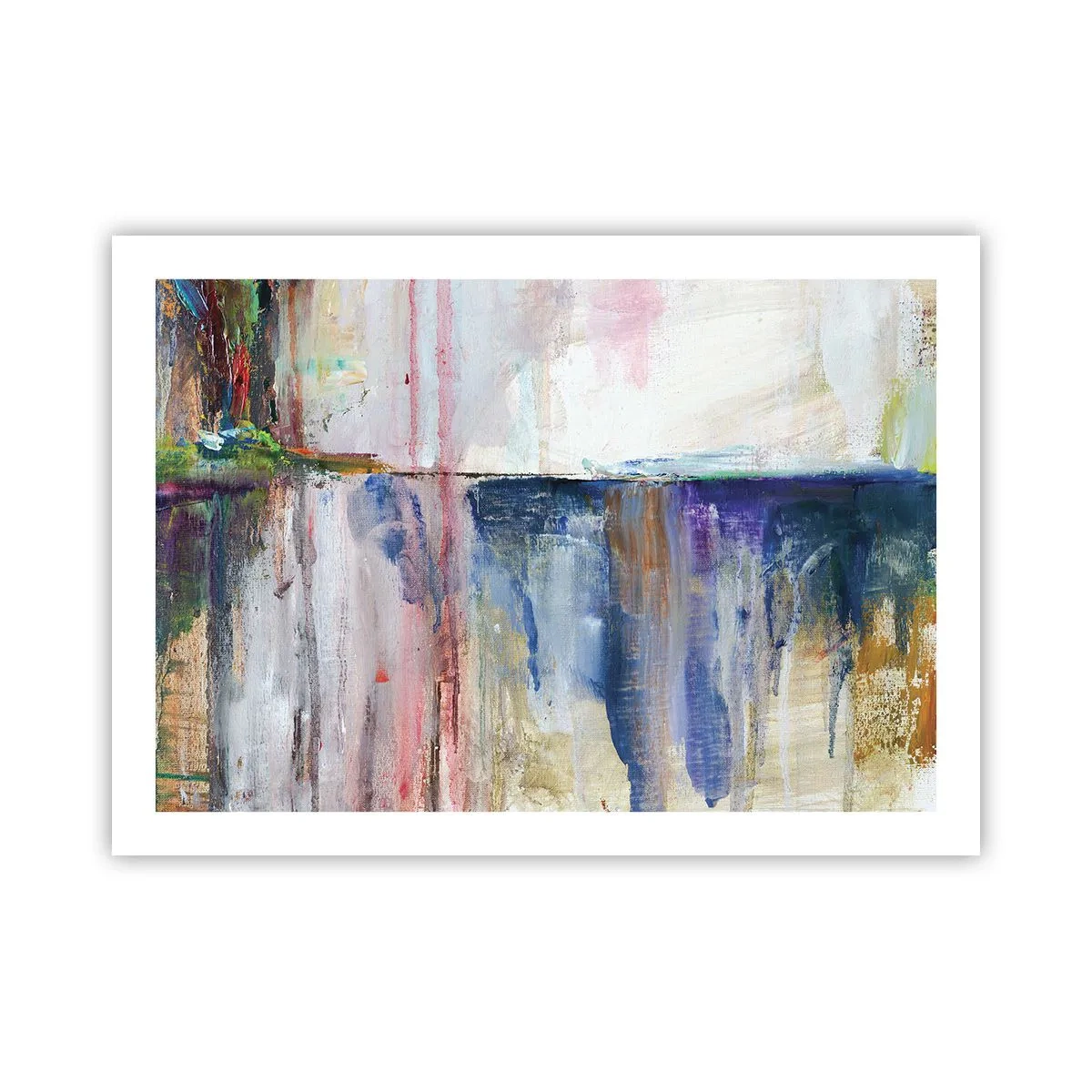 Plakat - Farverige indtryk og associationer - 70x50 cm