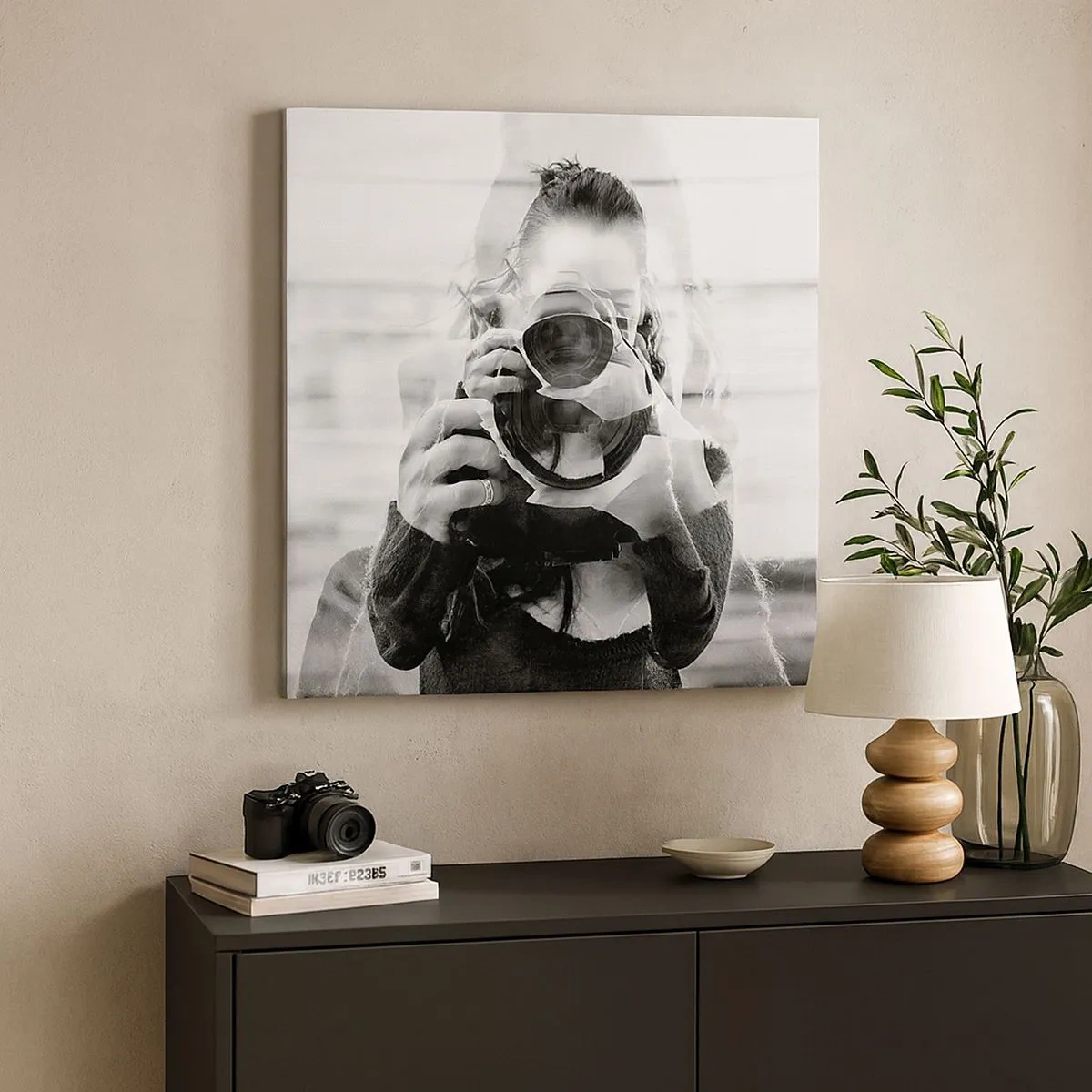 Lærredstryk - Billede på lærred - Skaber og materiale - 30x30 cm