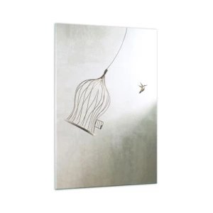 Billede på glas - I sit elementet - 70x100 cm