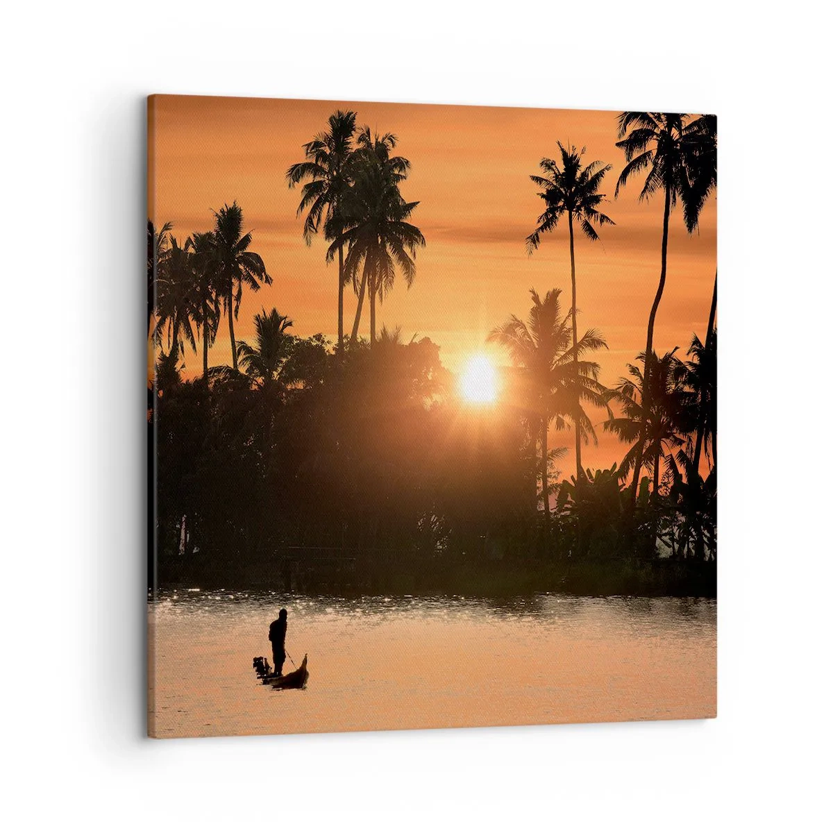 Lærredstryk - Billede på lærred - Tid til at slappe af - 50x50 cm