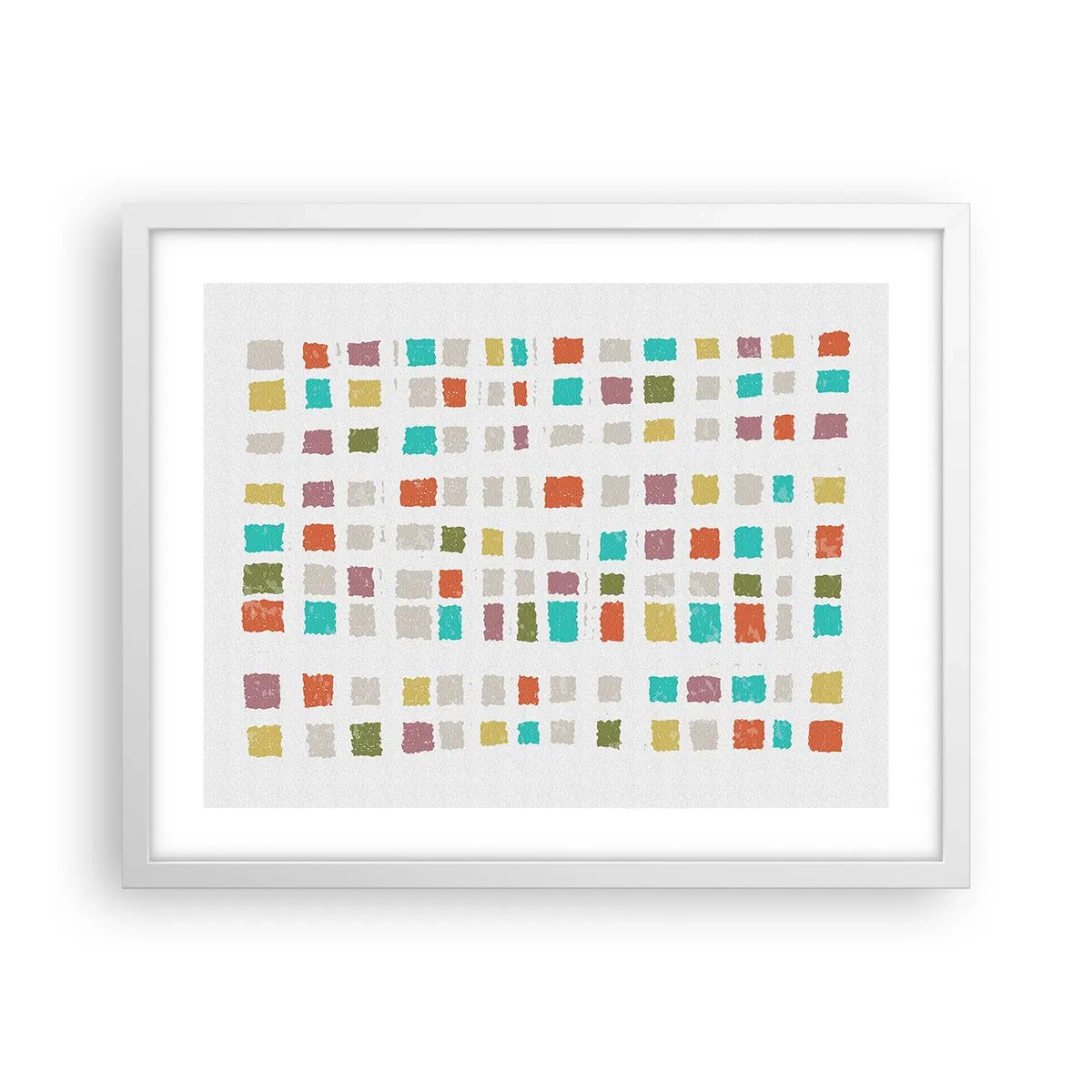 Plakat i hvid ramme - Ukendt leg - 50x40 cm