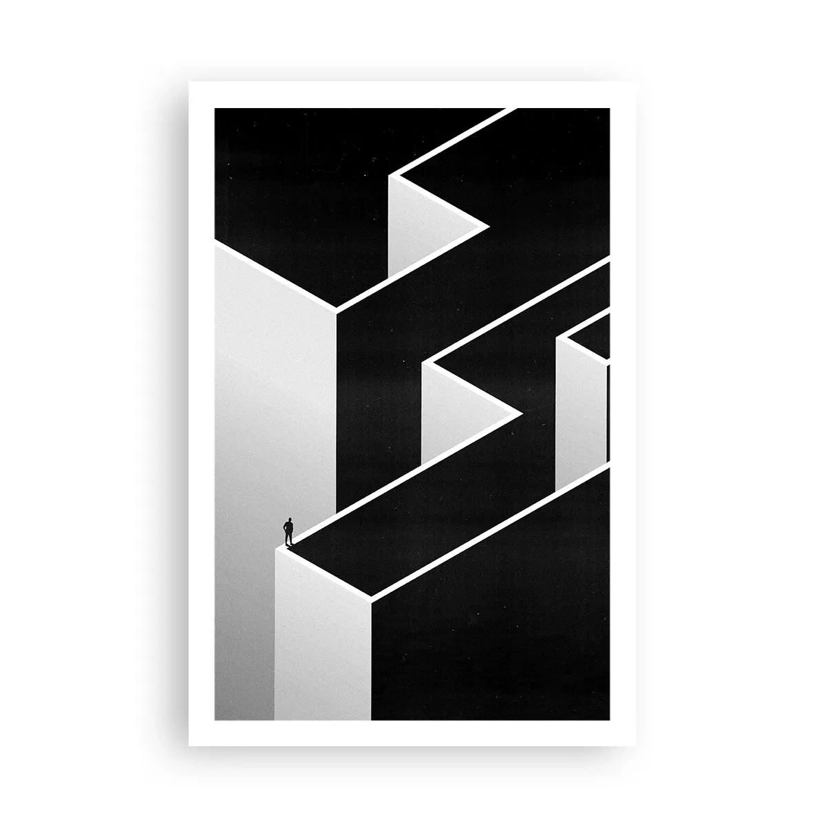 Plakat - Ensomhed på toppen - 61x91 cm