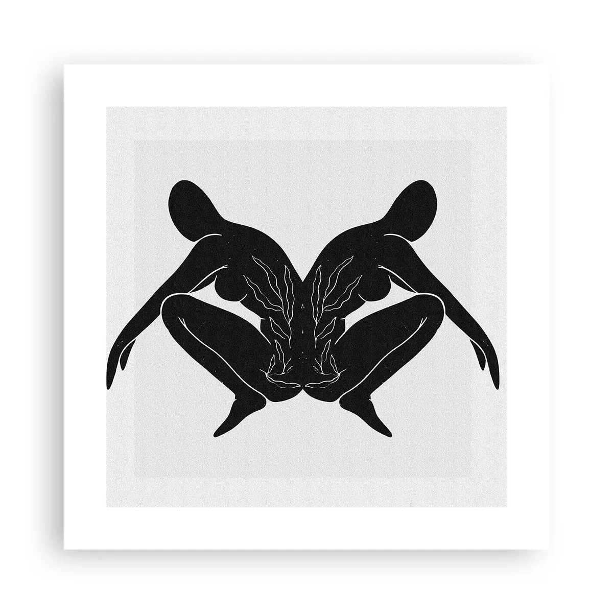 Plakat - En delt sjæl - 40x40 cm