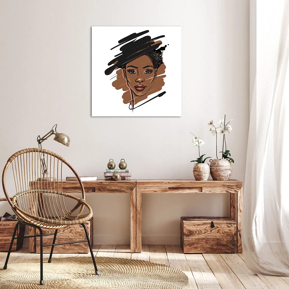 Lærredstryk - Billede på lærred - Sød som chokolade - 70x70 cm