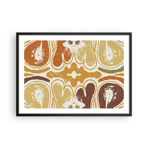 Plakat i sort ramme - Sentimental abstraktion - 70x50 cm