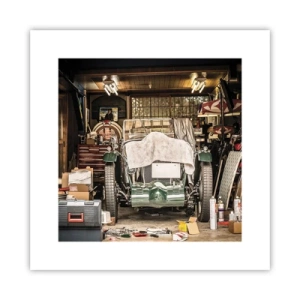 Plakat - Tilbage til fortiden - 30x30 cm