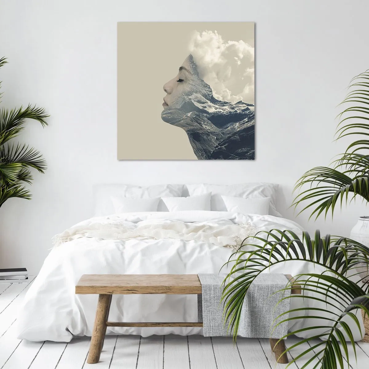 Lærredstryk - Billede på lærred - Skønheden ved elementerne - 70x70 cm