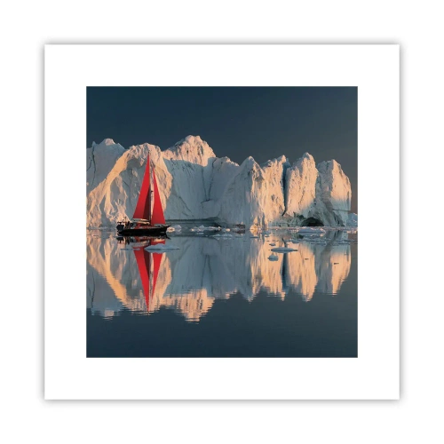 Plakat - På kanten af verden - 30x30 cm