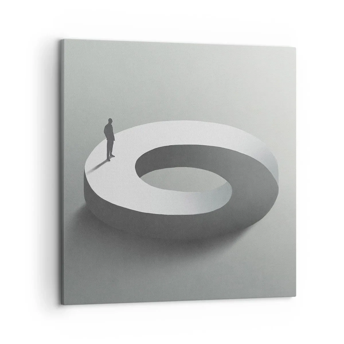 Lærredstryk - Billede på lærred - Og vær klog - 50x50 cm