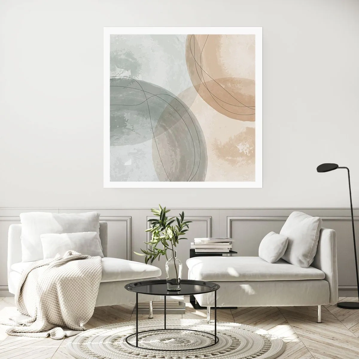 Plakat - Gennemtrængning af verdener - 40x40 cm