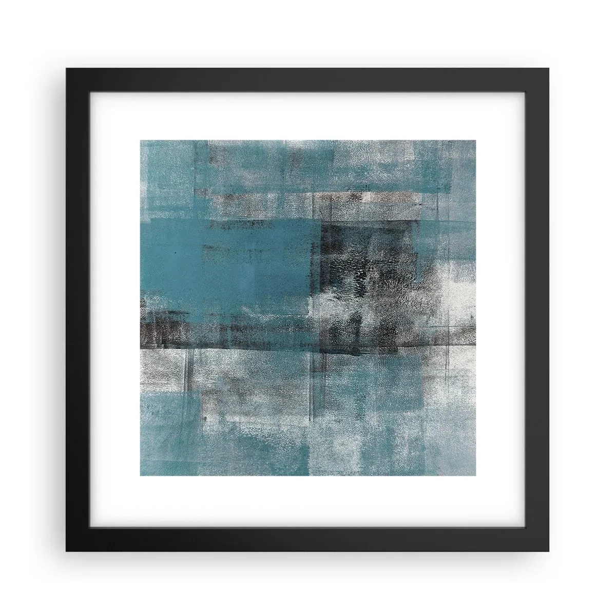 Plakat i sort ramme - Vand og luft - 30x30 cm