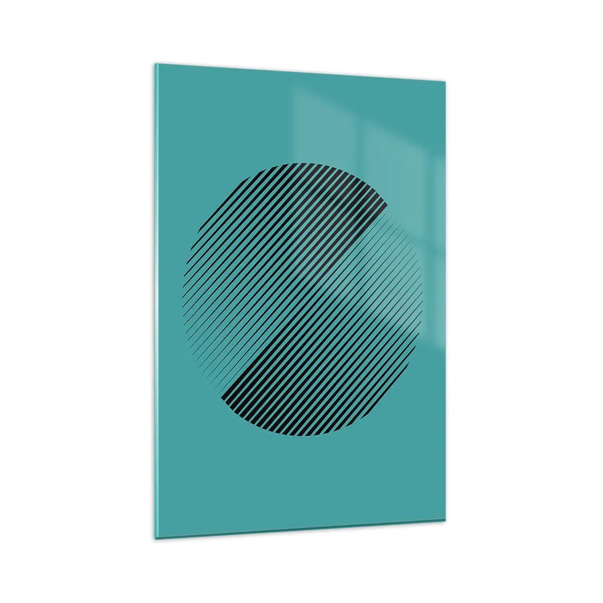 Billede på glas - Cirklen - en geometrisk variation - 80x120 cm