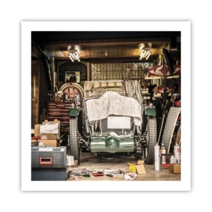 Plakat - Tilbage til fortiden - 60x60 cm