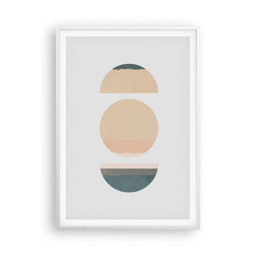 Plakat i hvid ramme - Hjul for hjul - 70x100 cm