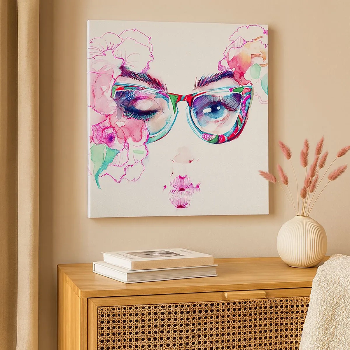 Lærredstryk - Billede på lærred - Et fristende løfte - 30x30 cm