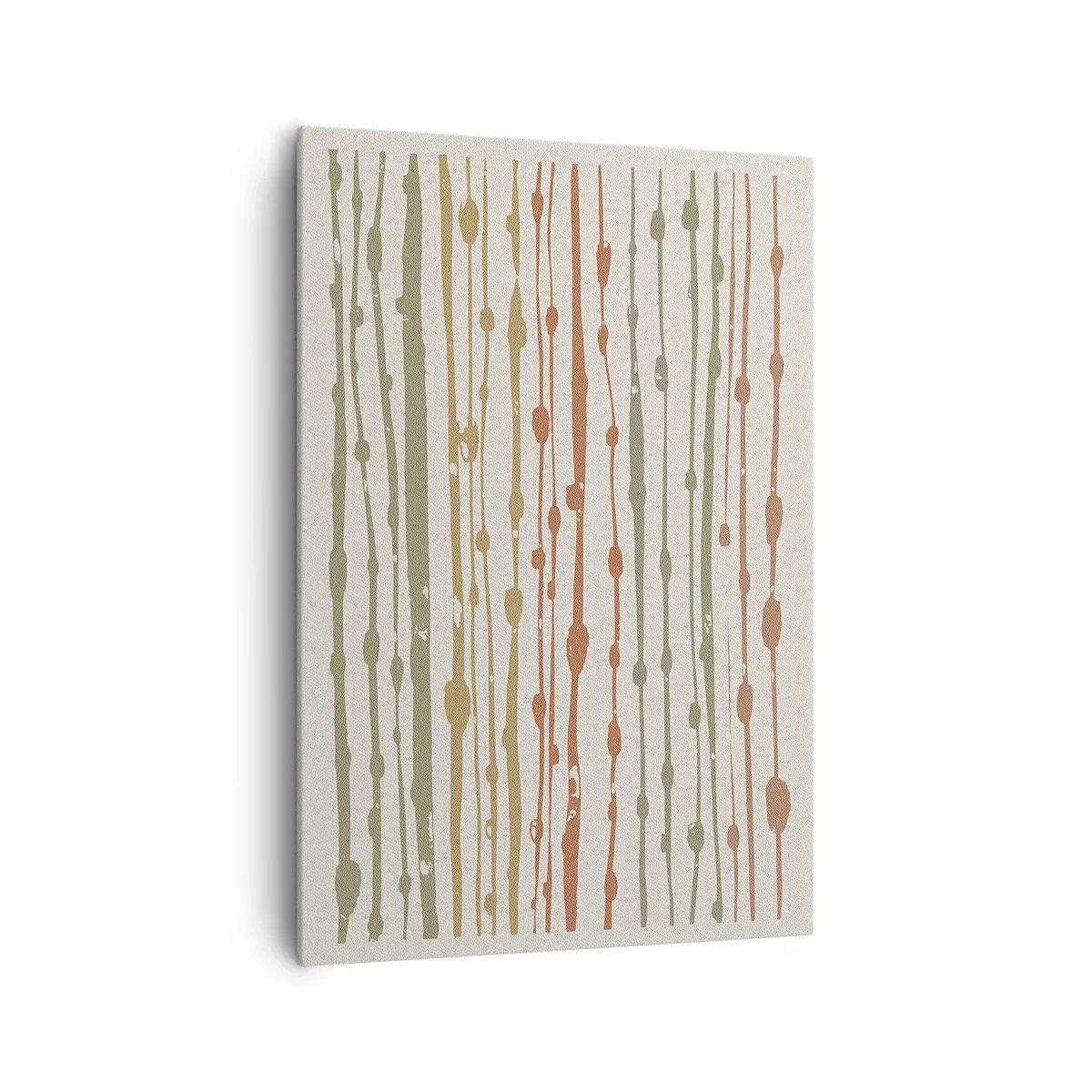 Lærredstryk - Billede på lærred - Musikalsk farvenotation - 70x100 cm