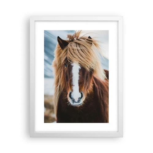 Plakat i hvid ramme - Kan du mærke friheden? - 30x40 cm