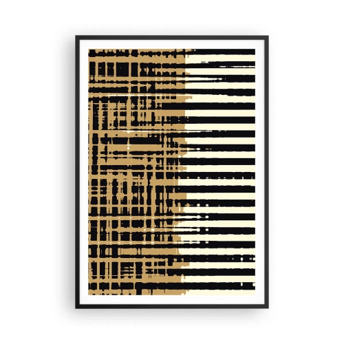 Plakat i sort ramme - Arkitektonisk abstraktion - 70x100 cm