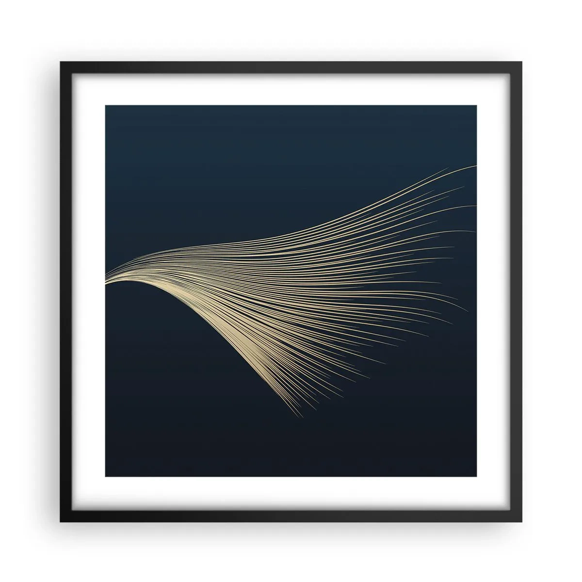 Plakat i sort ramme - Som en engels hår - 50x50 cm