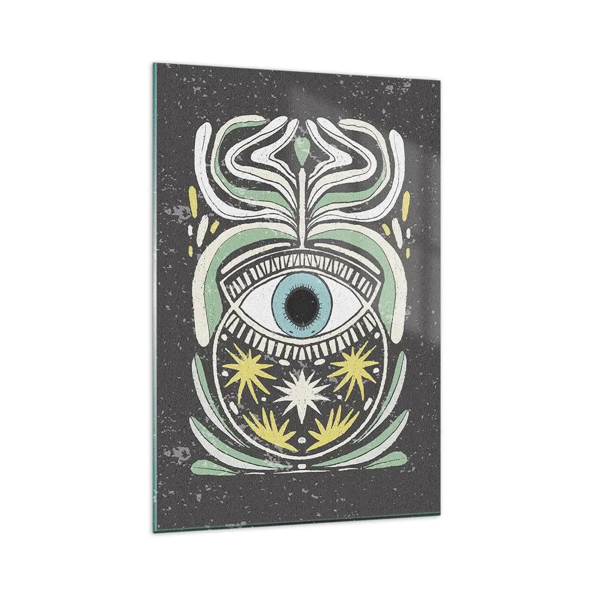 Billede på glas - Stammeritualer - 80x120 cm