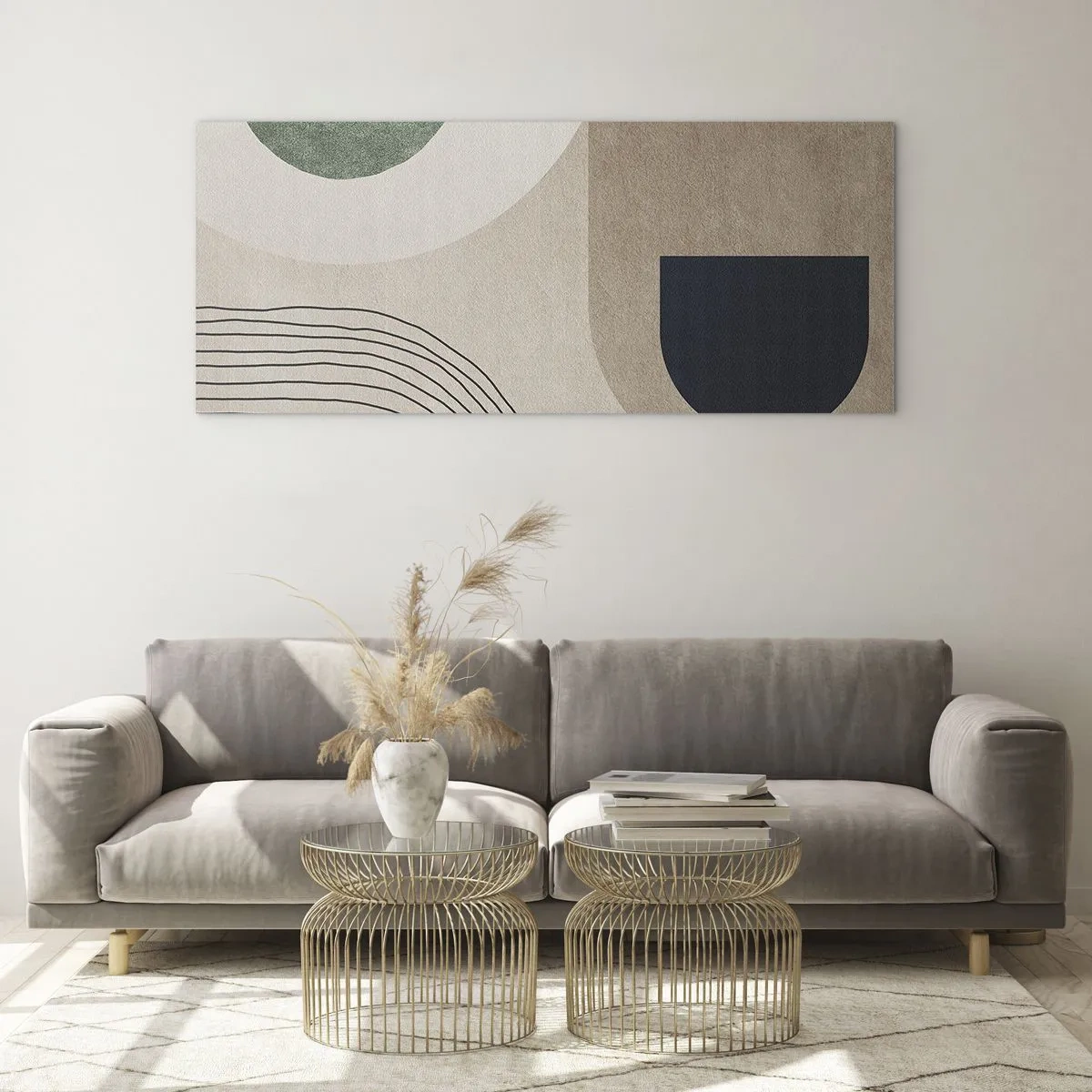 Billede på glas - Blidheden i en oval - 100x40 cm